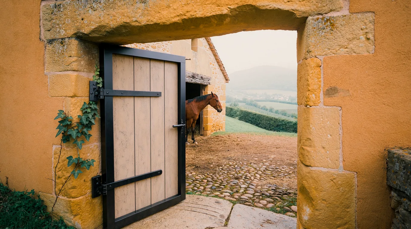 Entrée, White River Ranch, centre équestre à Marcilly-le-Châtel